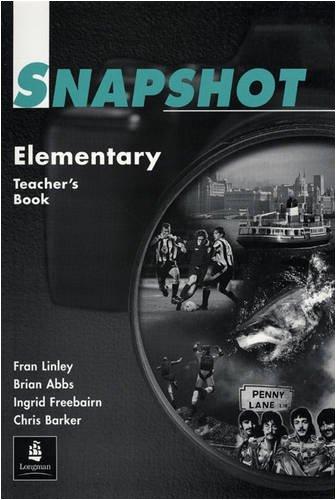 Snapshot: Elementary - Teachers' Book