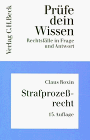 Prüfe dein Wissen, H.11, Strafprozeßrecht