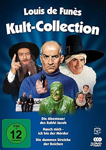 Louis de Funes - Kult-Collection (Hasch mich - ich bin der Mörder / Die Abenteuer des Rabbi Jacob / Die dummen Streiche der Reichen) [3 DVDs]