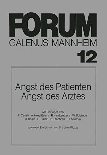 Angst des Patienten Angst des Arztes