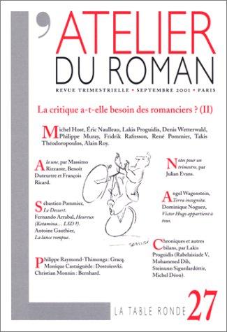 Atelier du roman (L'), n° 27