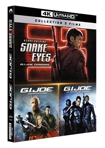 G.I. joe 1 : le réveil du cobra + g.I. joe 2 : conspiration + g.I. joe 3 : snake eyes 4k ultra hd [Blu-ray] [FR Import]