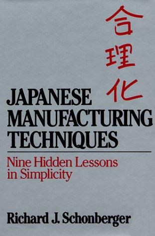 Japanese Manufacturing Techniques: Nine Hidden Lessons in Simplicity