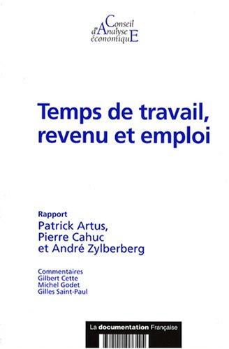 Temps de travail, revenu et emploi