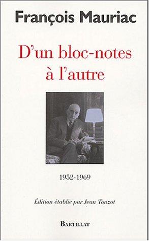 D'un bloc-notes à l'autre : 1952-1969