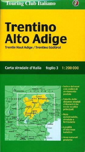 Trentino Alto Adige /Trentin Haut Adige /Trient Südtirol: 1:200000 (Carte Regionali)