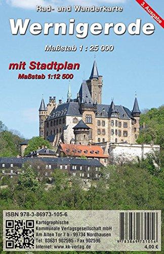 Wernigerode: Rad- und Wanderkarte mit Stadtplan Maßstab 1:12 500