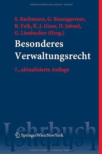 Besonderes Verwaltungsrecht (Springers Kurzlehrbücher der Rechtswissenschaft)