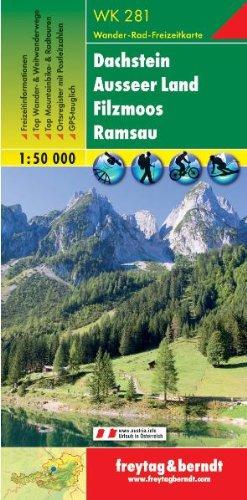 Freytag Berndt Wanderkarten, WK 281, Dachstein - Ausseer Land - Filzmoos - Ramsau, GPS, UTM - Maßstab 1:50 000