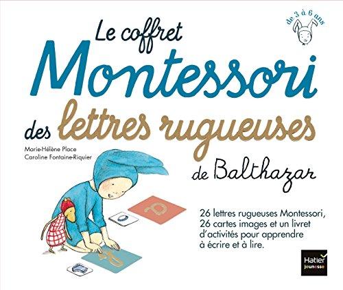 Le coffret Montessori des lettres rugueuses de Balthazar