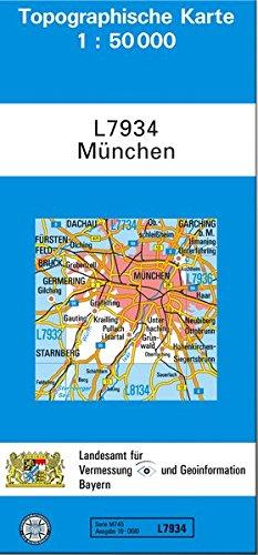 TK50 L7934 München: Topographische Karte 1:50000 (TK50 Topographische Karte 1:50000 Bayern)