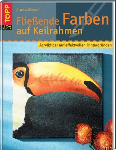 Fließende Farben auf Keilrahmen: Acrylbilder auf effektvollen Hintergründen