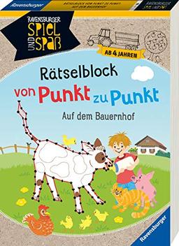 Rätselblock von Punkt zu Punkt: Auf dem Bauernhof (Ravensburger Spiel und Spaß)