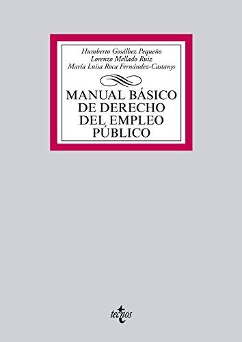 Manual básico de derecho del empleo público (Derecho - Biblioteca Universitaria de Editorial Tecnos)