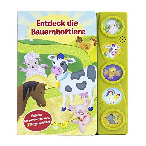 Entdeck die Bauernhoftiere - Labyrinth-Soundbuch