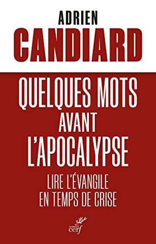 Quelques mots avant l'Apocalypse : lire l'Evangile en temps de crise