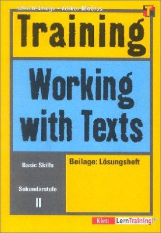 Training, Working with Texts, Sekundarstufe II