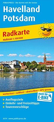 Havelland - Potsdam: Radkarte mit Ausflugszielen, Einkehr- & Freizeittipps, wetterfest, reissfest, abwischbar, GPS-genau. 1:100000 (Radkarte / RK)