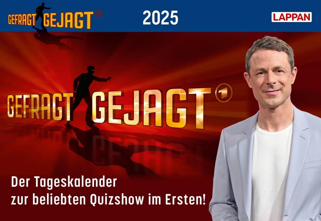 Gefragt Gejagt – Tagesabreißkalender 2025: Der Kalender zur beliebten Quizshow im Ersten | Jeden Tag eine neue spannende Frage | Geschenk für Quizfans