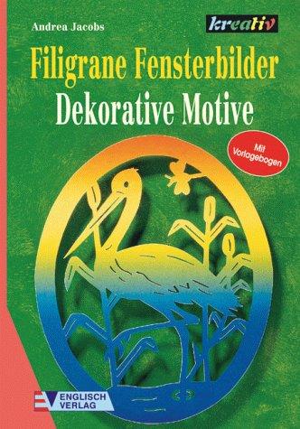 Filigrane Fensterbilder. Dekorative Motive