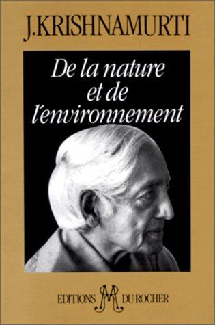 De la nature et de l'environnement