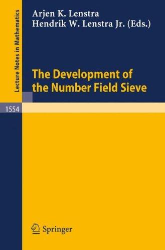 The Development of the Number Field Sieve (Lecture Notes in Mathematics, Vol.1554)