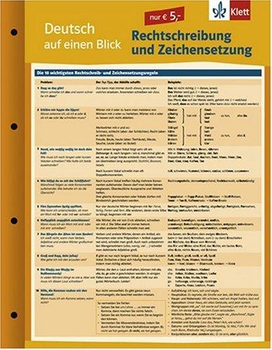 Deutsch auf einen Blick - Rechtschreibung und Zeichensetzung