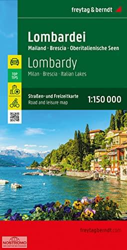 Lombardei, Straßen- und Freizeitkarte 1:150.000, freytag & berndt: Mailand - Brescia - Oberitalienische Seen, mit Infoguide, Top Tips (freytag & berndt Auto + Freizeitkarten)