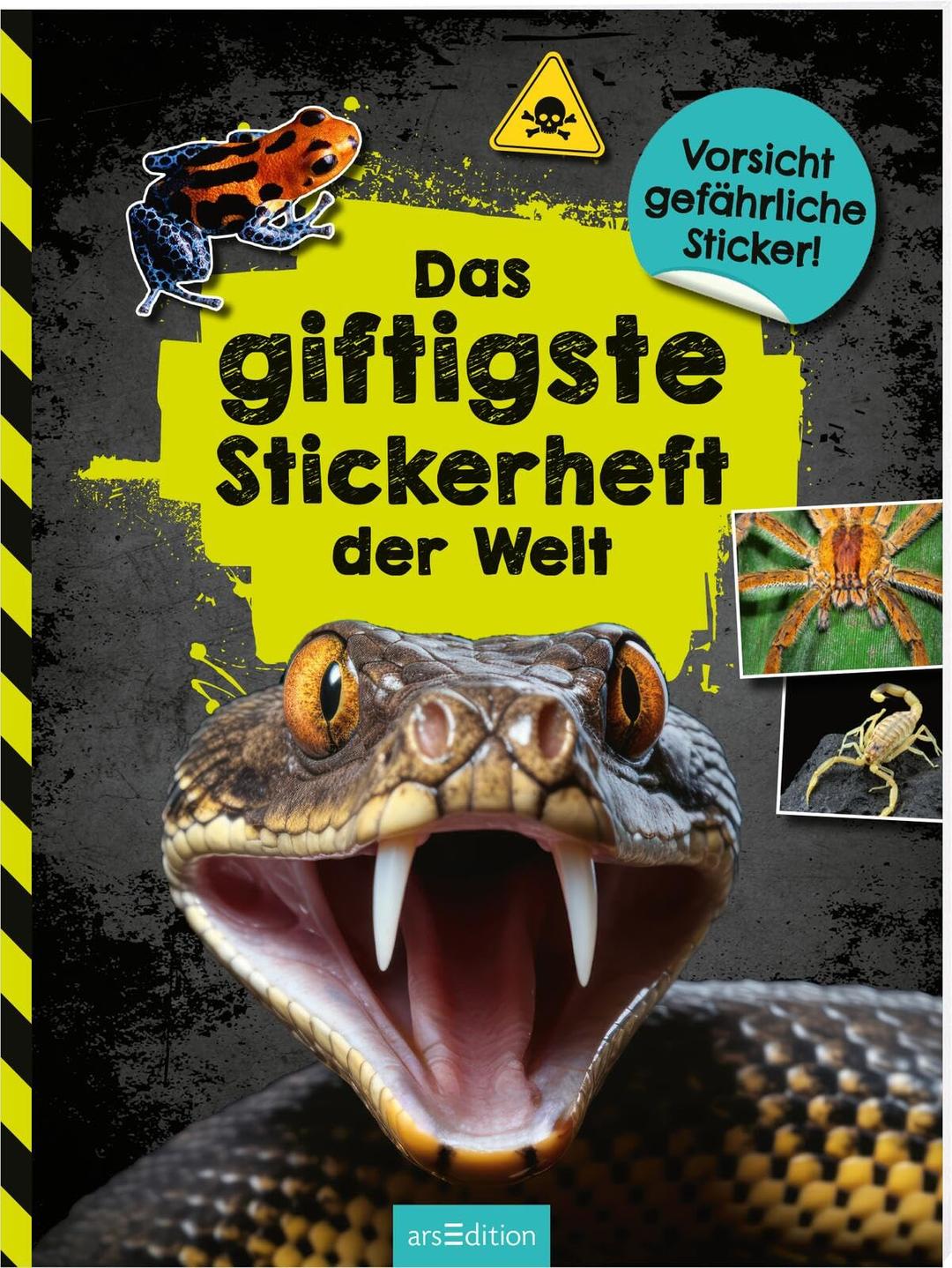 Das giftigste Stickerheft der Welt: Vorsicht gefährliche Sticker! | Stickerspaß für Kinder ab 8 Jahren