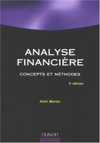 Analyse financière : concepts et méthodes