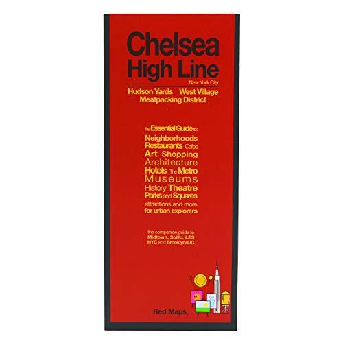 Red Maps CHELSEA, HIGH LINE & WEST VILLAGE NYC Street Map and City Guide