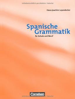 Spanische Grammatik für Schule und Beruf: Grammatikbuch