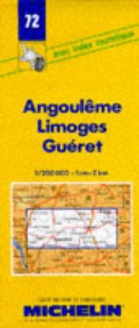 Michelin Angouleme, Limoges, Gueret 1 : 200 000. Avec index touristique. (Michelin Maps)