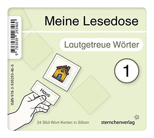 Meine Lesedose 1  - Lautgetreue Wörter: 24 Bild-Wort-Karten in Silben.