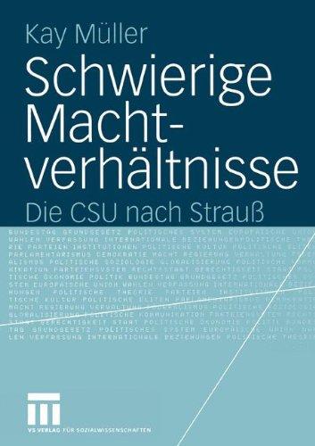 Schwierige Machtverhältnisse: Die CSU nach Strauß