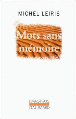 Mots sans mémoire