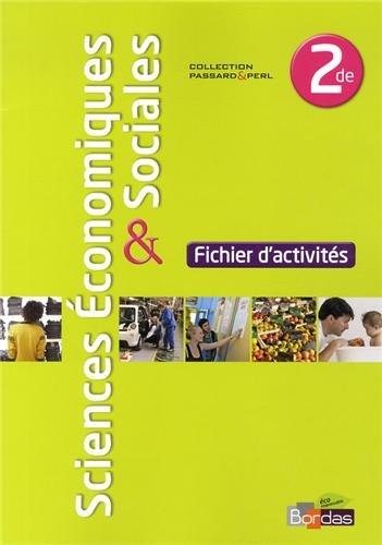 Sciences économiques & sociales 2de : fichier d'activités