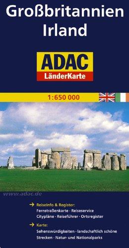 ADAC Länderkarte Großbritannien, Irland 1:650.000