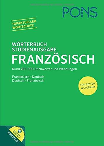 PONS Wörterbuch Studienausgabe: Französisch-Deutsch / Deutsch-Französisch.Mit Online-Wörterbuch