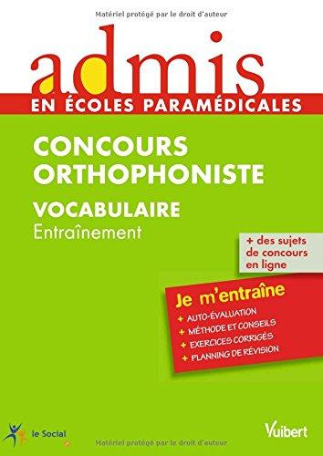 Concours orthophoniste vocabulaire : entraînement