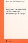 Integration von Menschen mit Behinderung - Entwicklungen in Europa