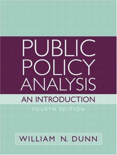 Public Policy Analysis: An Introduction