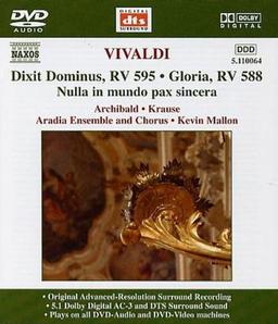 Dixit Dominus/Gloria [DVD-AUDIO]