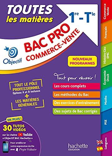 Toutes les matières bac pro commerce, vente, 1re, terminale : nouveaux programmes