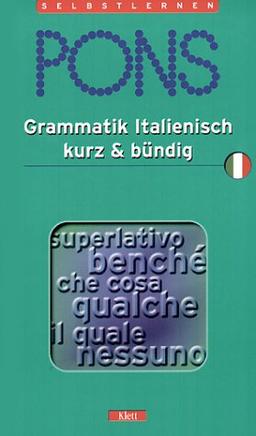 PONS Grammatik kurz & bündig, Italienisch