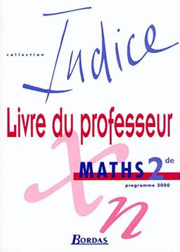 INDICE MATHS 2DE PROF 2000