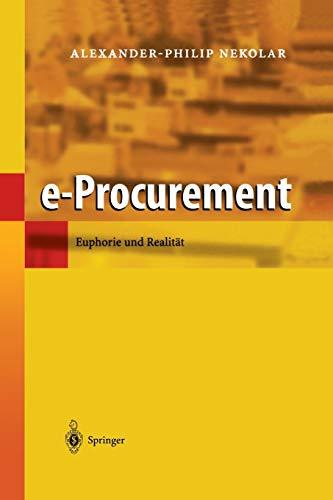 e-Procurement: Euphorie Und Realität