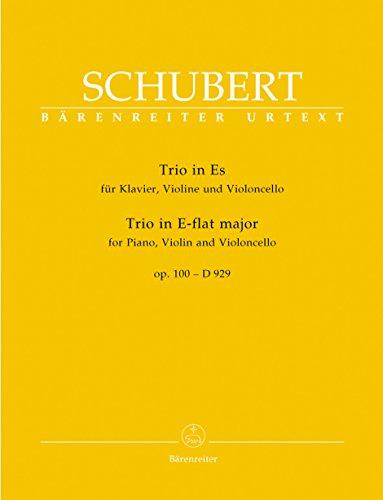 Trio für Klavier, Violine und Violoncello Es-Dur op. 100 D 929. Spielpartitur mit Stimmensatz, Urtextausgabe