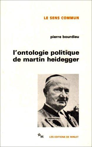 L'ontologie politique de Martin Heidegger