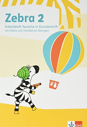 Zebra 2: Paket: Arbeitsheft Sprache in Grundschrift, Arbeitsheft Lesen/Schreiben mit digitalen Medien Klasse 2 (Zebra. Ausgabe ab 2018)